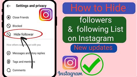 How To Hide Followers And Following List On Instagram Hide Followers