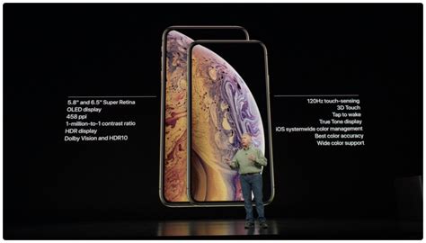 Apple Unveils Iphone Xs Max With Inch Oled Super Retina Display