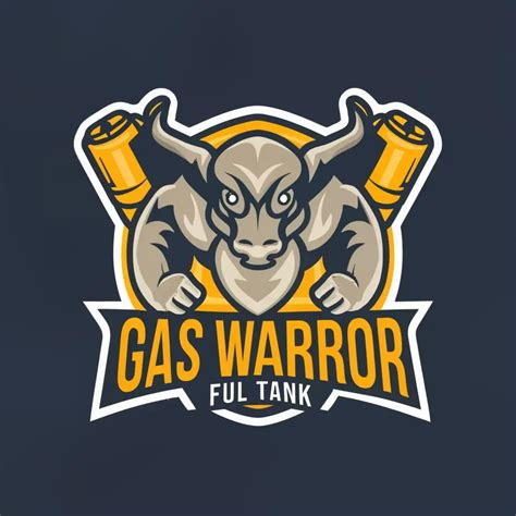 Logo Design For Gas Warrior Full Tank Empowering Education With Tamaraw Symbolism Ai Logo Maker