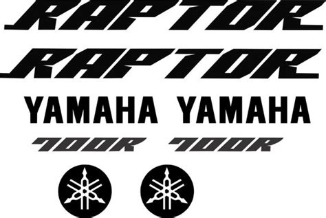 Yamaha Raptor 700r Decal Sticker Set Etsy