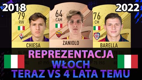 REPREZENTACJA WŁOCH TERAZ VS 4 LATA TEMU zaniolo bastoni bonucci