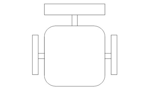 Drawing of chair in AutoCAD 2D, dwg file, CAD file - Cadbull