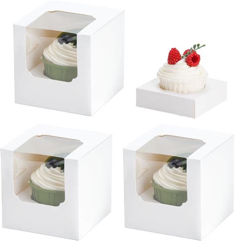 Amazon Nplux Pcs Cupcake Boxes Individual Cupcake Containers