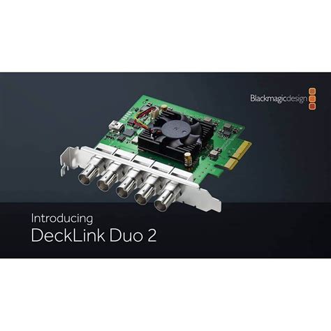 GetUSCart Blackmagic Design DeckLink Duo 2 4ch SDI Playback And