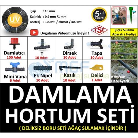 Mgf Plast Mt Damla Sulama Borusu Deliksiz Damlama Fiyat