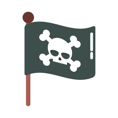 pirate flag with skull 10463924 Vector Art at Vecteezy