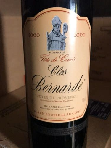 Meulnart C Tes De Provence Clos Bernarde T Te De Cuv E Vivino Brasil