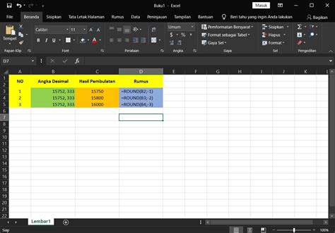 Works Cara Menggunakan Fungsi Rumus Round Excel Hot Sex Picture