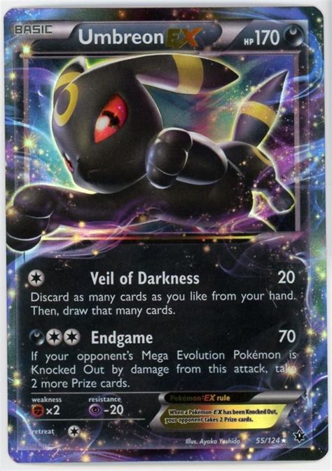 Umbreon Ex Pokemon Fates Collide Xy Ultra Rare Card Nm