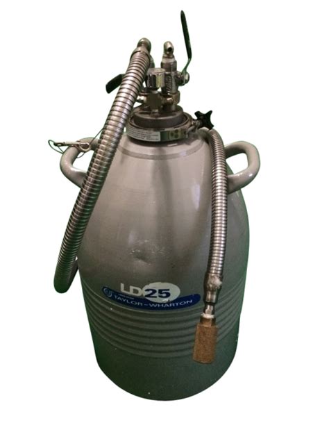 25 Liter Dewar With Withdrawal System Hose And Phase Separator