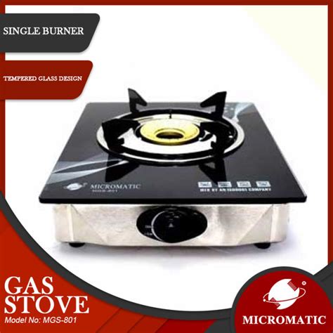 Micromatic MGS 801 Single Burner Tempered Glass Gas Stove Lazada PH