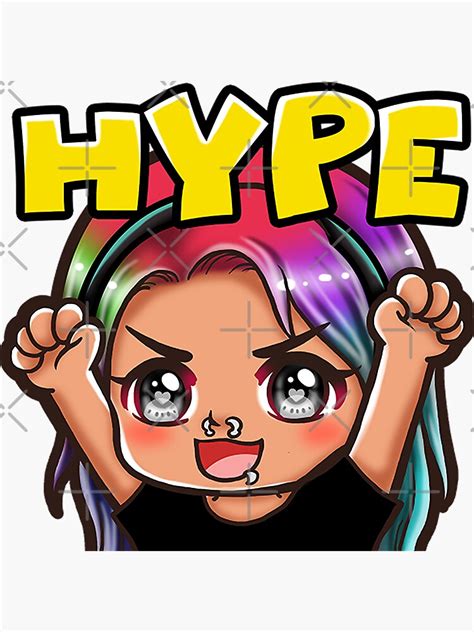 Hype Emote Sticker For Sale By Xmissfancyx Redbubble