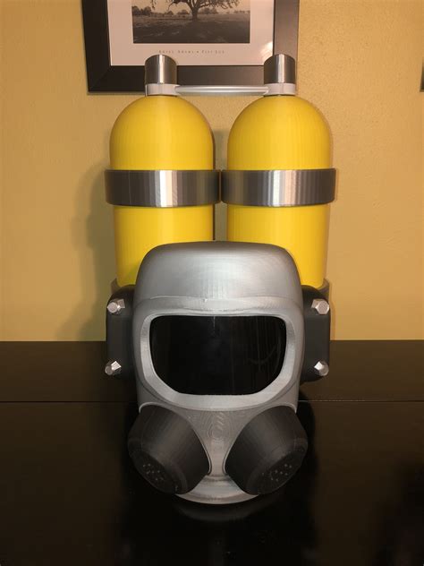 Lethal Company Worker Tanks Helmet 3D Printed Halloween Costume