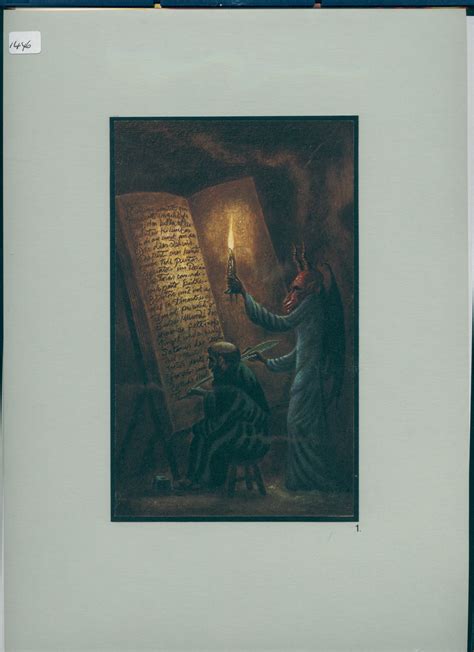 R 12 1446 Print Of Monk Writing The Largest Book In The World With