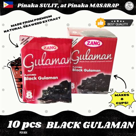 Zang Gulaman Flavored Black Gulaman 24g X 10 Sachets Lazada Ph
