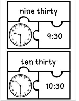 Telling Time Puzzles by Malloy's Creative Works | TpT