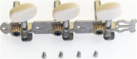 Standard Machine Heads 3 X 3 For Folk Guitar Chromed With Reverb