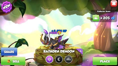 Dml Hatched Rathorn Dragon Dragon Mania Legends Youtube