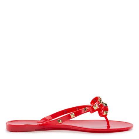 LILIANA Jelli 40 Stud Bow Tie Sandal JELLI 40 RED Shiekh