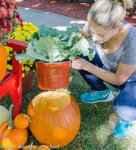 How To Make A Pumpkin Planter Four Generations One Roof Blog