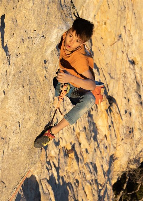 Théo Blass Just Sent His First 514c—hes 12 Climbing