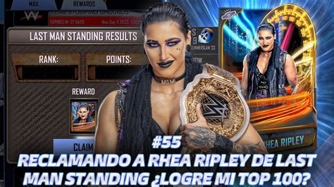 Wwe Supercard Reclamando A Rhea Ripley Last Man Standing Logre Mi