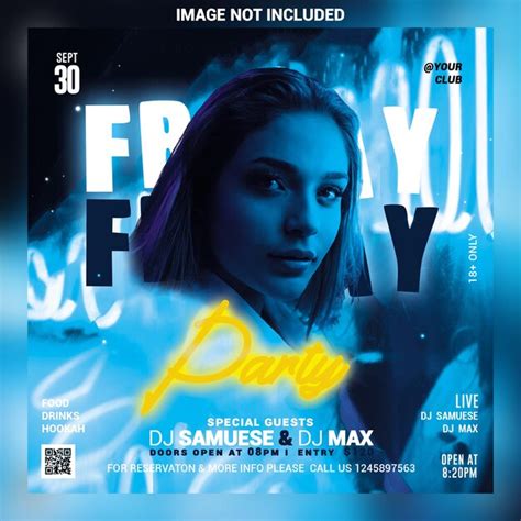 Premium Psd Night Club Party Flyer Social Media Post And Web Banner