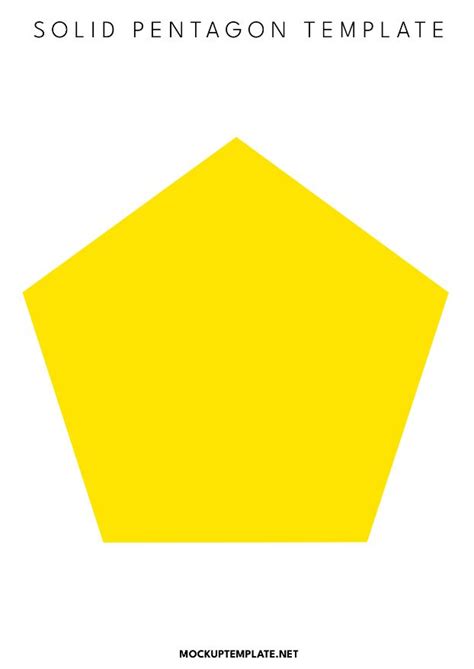 Solid Pentagon Template Mockuptemplate