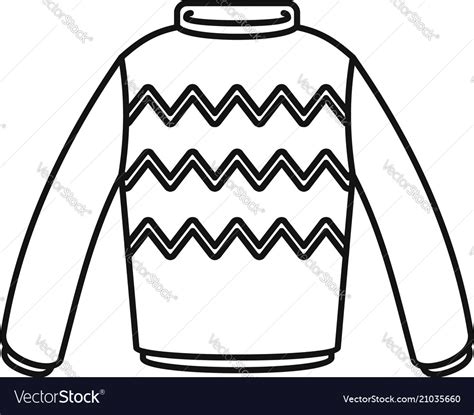 Sweater Outline Template