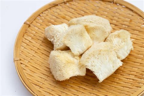 Premium Photo | Fresh rare lion's mane mushroom