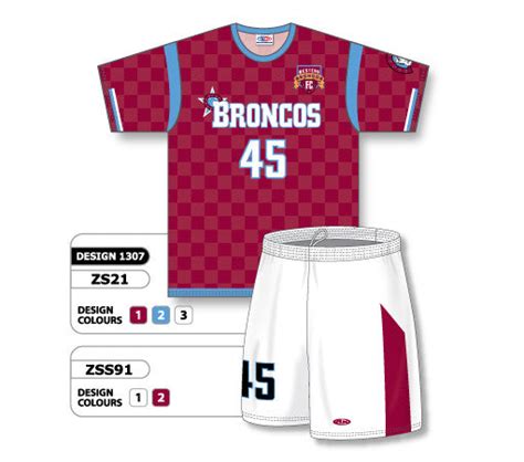 Athletic Knit Custom Sublimated Soccer Uniform Set Design 1307 Custom