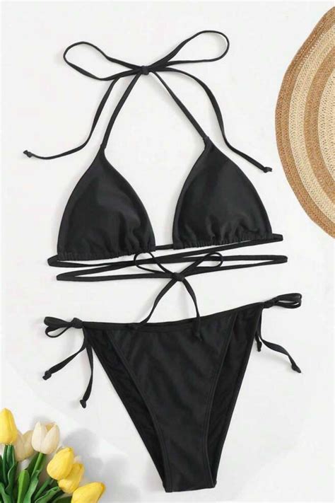 Siyah Üst Alt Bikini Takım