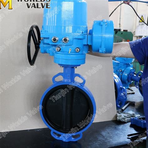 Concentric Electrical Wafer Type Epdm Full Lined Seat Butterfly Valves