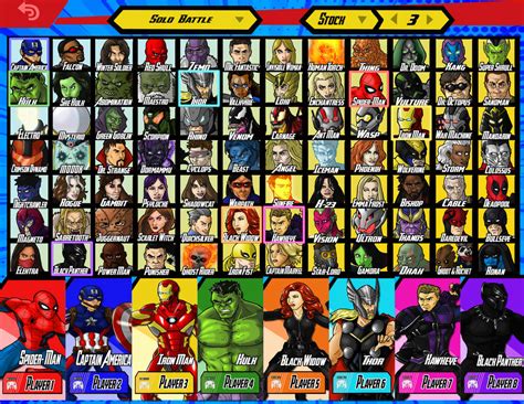 marvel fighting game roster  dread softly  deviantart