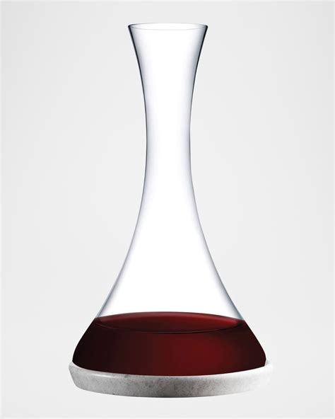 NUDE Jazz Wine Decanter With Marble Base Neiman Marcus