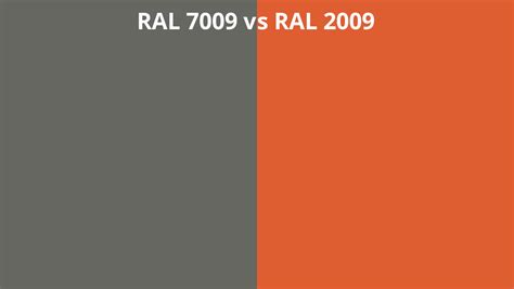 Ral 7009 Vs 2009 Ral Colour Chart Uk