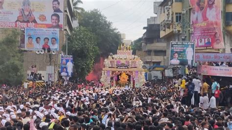 Ganpati Visarjan 2023 श्री गणाधीश रथामध्ये निघणार श्रीमंत दगडूशेठ