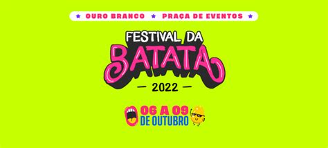 36º Festival da Batata em Ouro Branco está ingresso à venda