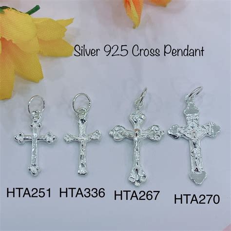 Silver 925 Cross Pendant Loket Perak Shopee Malaysia