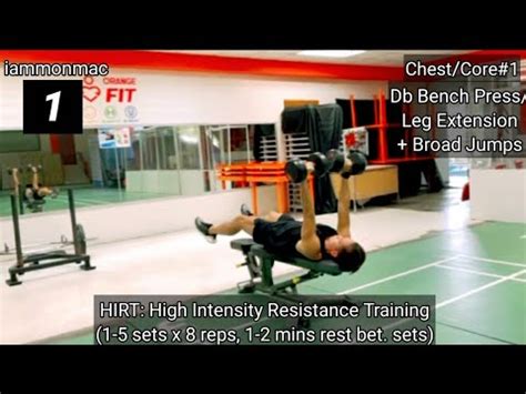 High Intensity Resistance Training Hirt Chest Core Youtube