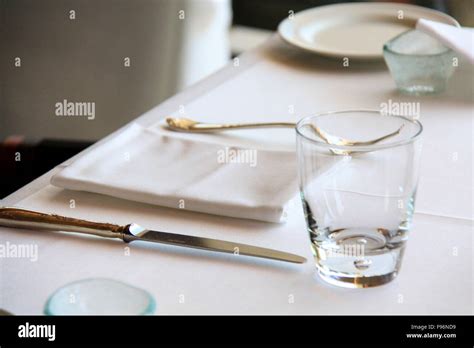 Restaurant Table Arrangement Stock Photo Alamy