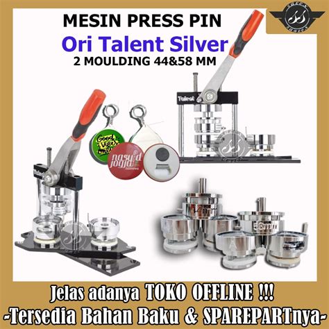 Jual Mesin Press Pin Talent Silver Moulding Shopee