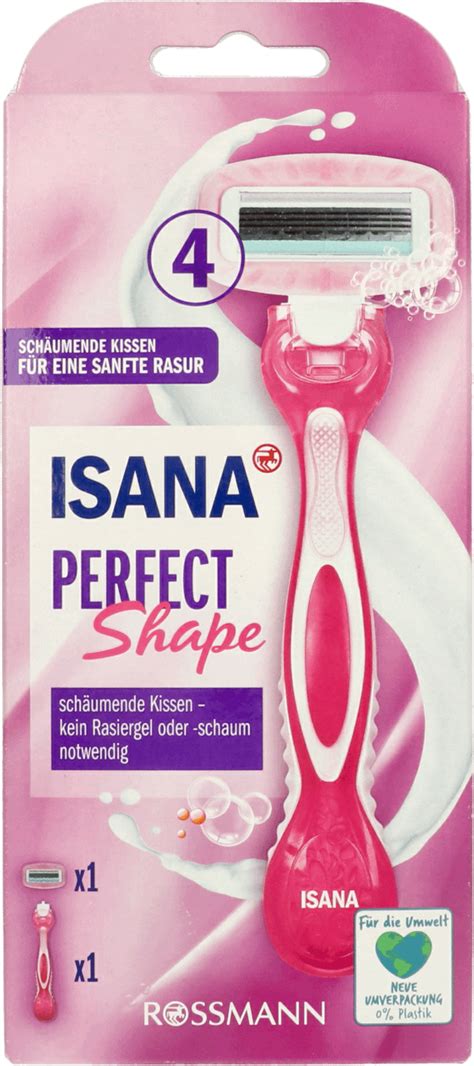 ISANA Perfect Shape maszynka do golenia z wkładem 4 ostrzowa dla