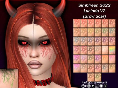 The Sims Resource PATREON Simblreen 2022 Lucinda Facepaint V2