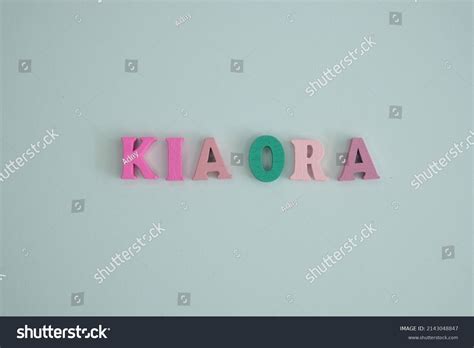 word kia ora  white background stock photo  shutterstock