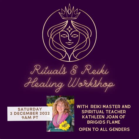 Workshop Goddess Rituals For Relaxation And A Reiki Healing