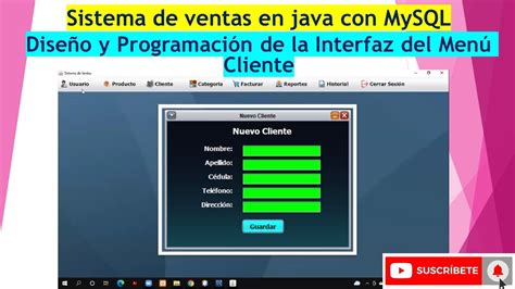 Parte Dise O Y Programaci N De La Interfaz Del Men Cliente