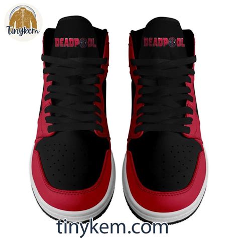 Deadpool Air Jordan 1 Red High Top Sneakers - Tinykem