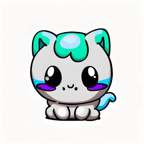 Cute Kitten Kawaii Chibi Cartoon Graphic · Creative Fabrica