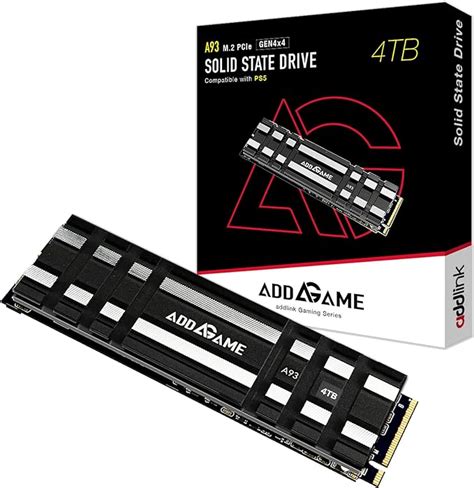 Addlink A93 4TB Gaming PC PS5 M 2 SSD With Heatsink Gaming Expansion